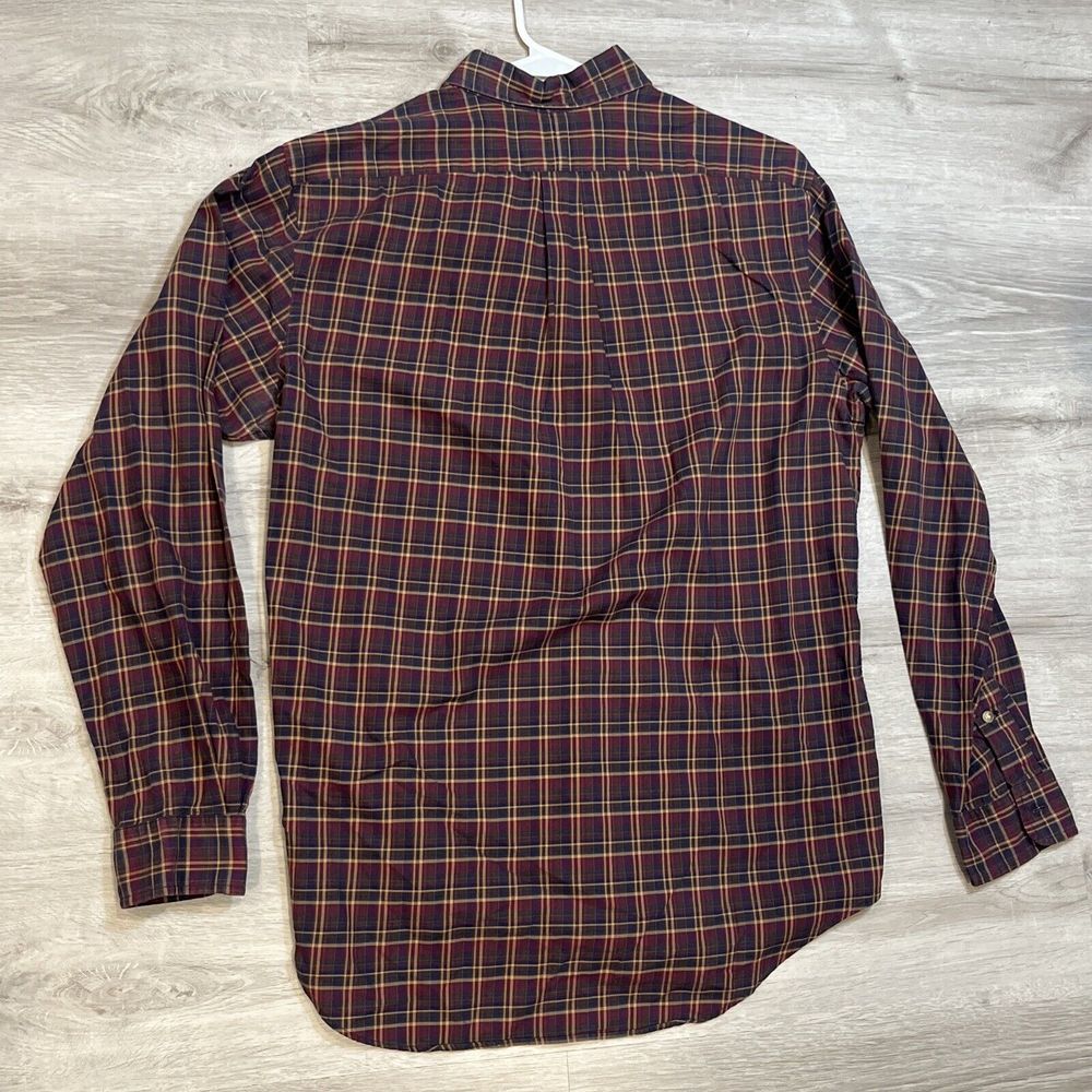 Men's RALPH LAUREN Deep Earth Tones Plaid Flannel Shirt Medium M - Picture 5 of 5